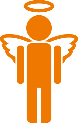 Download free orange angel person icon